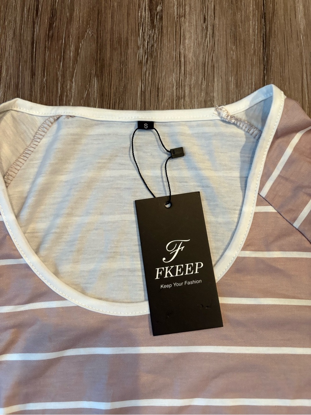 Women’s Short Sleeve Rose Stripe Pajama Set - Picture 2 of 2